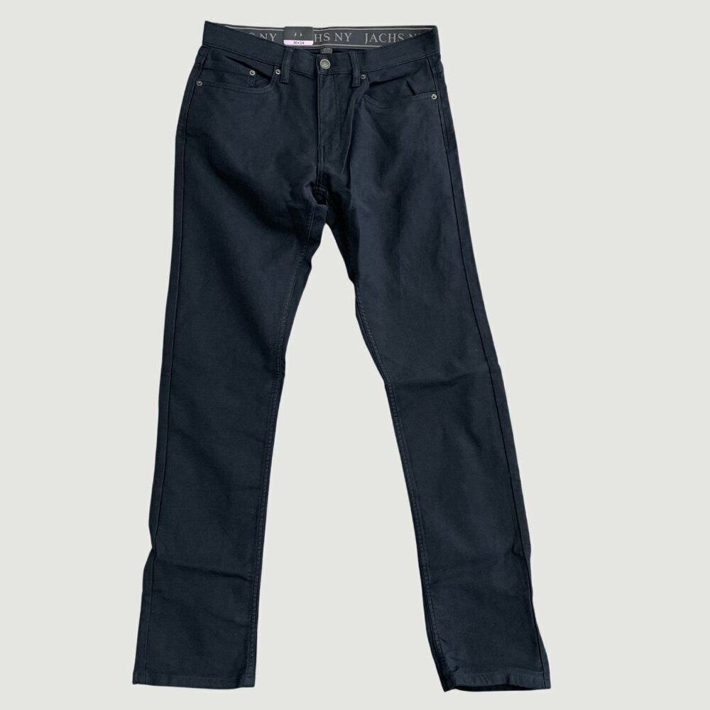 NEW Jachs New York Navy 5-Pocket Stretch  Pants 30x34 Straight Fit  M0146